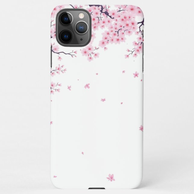 Cherry Blossom Sakura Japanese Art Tote  iPhone Hülle (Rückseite)