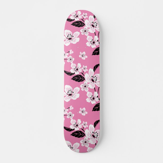 CHERRY BLOSSOM - SAKURA (LITE PINK) SKATEBOARD (Vorne)