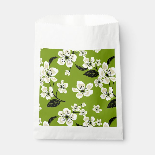 CHERRY BLOSSOM - SAKURA (MATCHA GRÜNE) GESCHENKTÜTCHEN (Vorderseite)