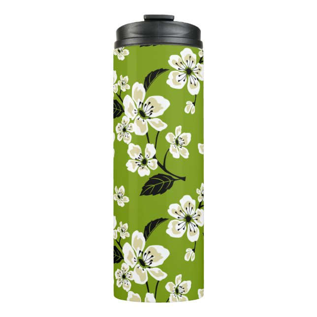 CHERRY BLOSSOM - SAKURA (MATCHA GRÜNE) THERMOSBECHER (Vorderseite)