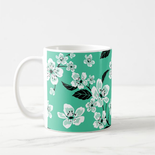 CHERRY BLOSSOM - SAKURA (MINT) KAFFEETASSE (Links)