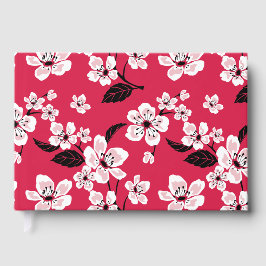 CHERRY BLOSSOM - SAKURA PATTER IN ROT GÄSTEBUCH