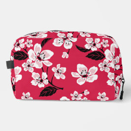 CHERRY BLOSSOM - SAKURA PATTER IN ROT WASCHBEUTEL