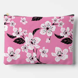 CHERRY BLOSSOM - SAKURA PATTERN IN LITE PINK ZUBEHÖRTASCHE