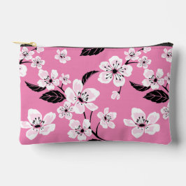 CHERRY BLOSSOM - SAKURA PATTERN IN LITE PINK ZUBEHÖRTASCHE