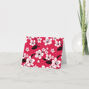 CHERRY BLOSSOM - SAKURA (RED) DANKESKARTE
