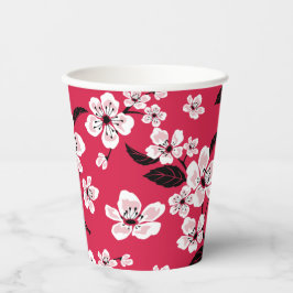 CHERRY BLOSSOM - SAKURA (RED) PAPPBECHER