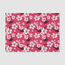 CHERRY BLOSSOM - SAKURA (RED) SEIDENPAPIER