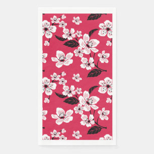 CHERRY BLOSSOM - SAKURA (RED) SERVIETTE