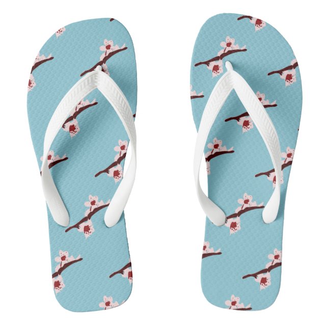 Cherry Blossom, Sakura, rosa Blumenmuster Flip Flops (Fußbett)