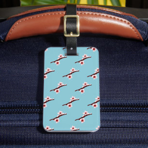 Cherry Blossom, Sakura, rosa Blumenmuster Gepäckanhänger