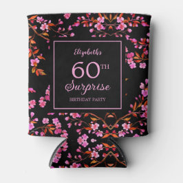 Cherry Blossom Sakura Überraschung Schwarzer Gebur Dosenkühler