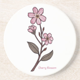 Cherry Blossom Sandstone Untersetzer