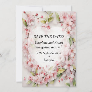 Cherry Blossom Save The Date
