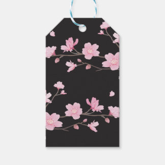 Cherry Blossom - Schwarz Geschenkanhänger