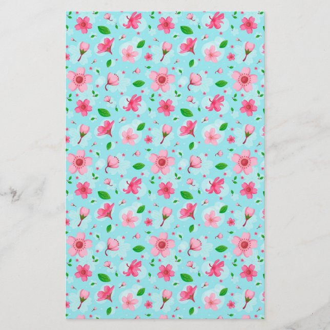 Cherry Blossom Seifenwrap Papier (Vorderseite)