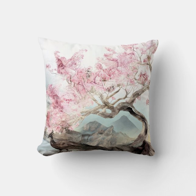 Cherry Blossom Serenade Kissen (Vorderseite)