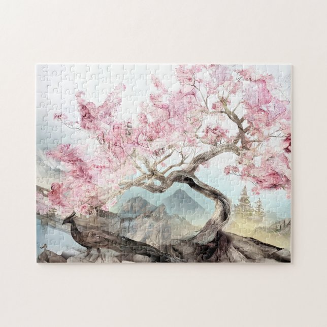 Cherry Blossom Serenade Puzzle (Horizontal)