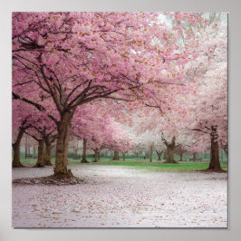 Cherry Blossom Serenity - Friedlicher Frühlingspar Poster