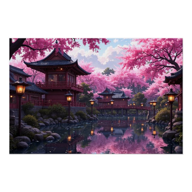 Cherry Blossom Serenity Poster (Vorderseite)
