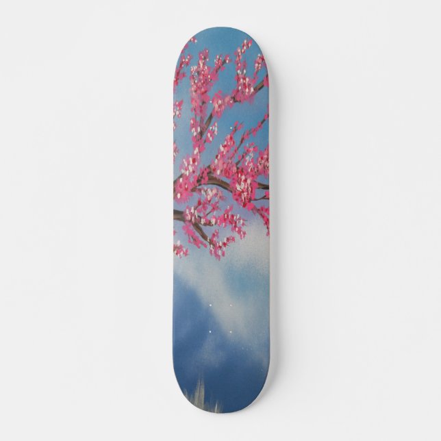 Cherry Blossom Skateboard (Vorne)