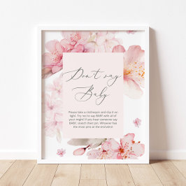 Cherry Blossom Skript Spt sagen baby Poster