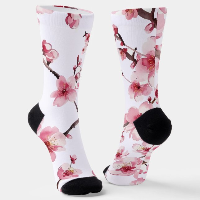 Cherry Blossom Socken (Gewinkelt)