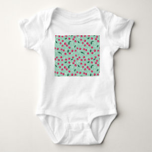 Cherry Blossom: Sommerfestes Design Baby Strampler