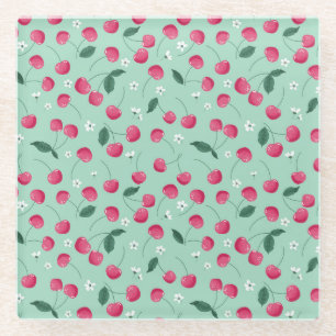 Cherry Blossom: Sommerfestes Design Glasuntersetzer