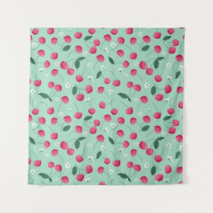 Cherry Blossom: Sommerfestes Design Wandteppich