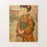 Cherry Blossom Spaziergang - Japanisches Mädchen i Puzzle<br><div class="desc">Genießen Sie eine friedliche Rätsel-Reise durch Japan mit diesem wunderbar illustrierten 252-teiligen Puzzle. Dieses Puzzle mit einem jungen Mädchen in einem lebendigen japanischen Kimono, das unter Kirschblüten in einem traditionellen Schrein spazieren geht, erweckt die Eleganz und den Charme der japanischen Kultur. Ideal für Kunstliebhaber, Reisende. Suchen Sie etwas noch friedlicheres?...</div>