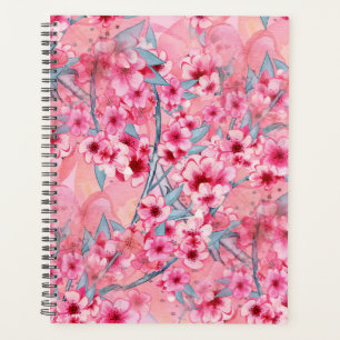 Cherry Blossom Spiral Desk Planner Planer