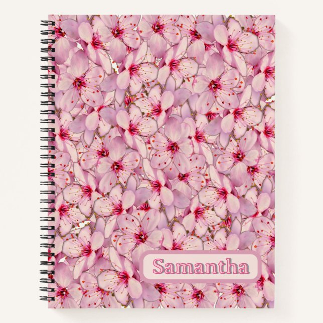 Cherry Blossom Spiral Notebook Notizbuch (Vorderseite)