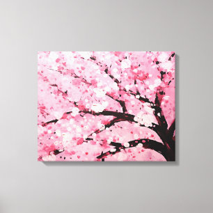 Cherry Blossom Splendor Japanische Kunst Leinwanddruck