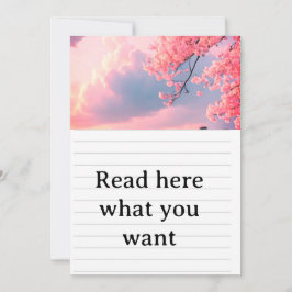 Cherry Blossom Spring Wedding Invitation - Japanes Einladung