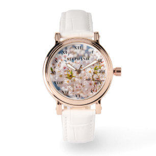 Cherry Blossom Springtime Floral Sakura Modern Armbanduhr