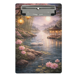 Cherry Blossom Swan Lake Mini Clipboard – Klemmbrett