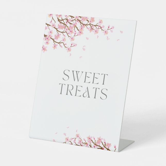 Cherry Blossom Sweet Leckerei Pedestal Sign Sockelschild (Vorderseite)
