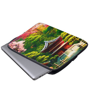Cherry Blossom Temple Laptopschutzhülle