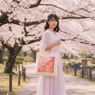 Cherry Blossom Tote Bag - Elegante Sakura Florenz Tragetasche