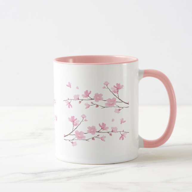 Cherry Blossom - transparent Tasse (Rechts)