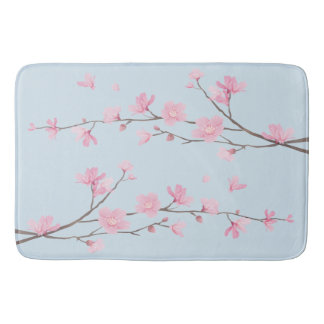 Cherry Blossom - Transparenter Hintergrund Badematte