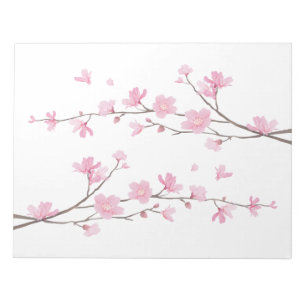 Cherry Blossom - Transparenter Hintergrund Notizblock