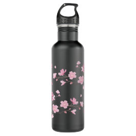 Cherry Blossom - Transparenter Hintergrund Trinkflasche
