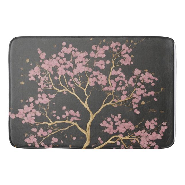 Cherry Blossom Tree Badematte (Vorderseite)