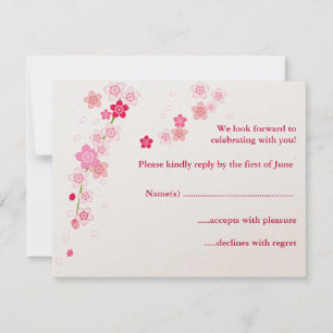Cherry Blossom UAWG RSVP Karte