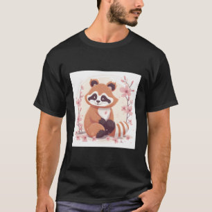 Cherry Blossom und Roter Panda Sweet Style T-Shirt