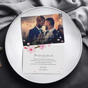 Cherry Blossom vielen Dank für Ihre Fotokarte Dankeskarte