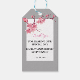 Cherry Blossom vielen Dank Geschenkanhänger