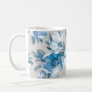Cherry Blossom Wasserfarbe: Nahtlose Apfelbaum-Pat Kaffeetasse